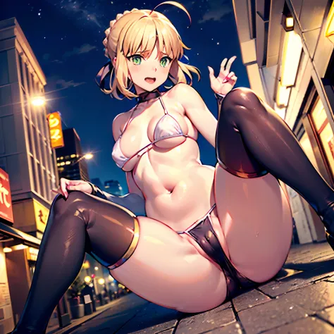 (Puffy nipple　(FGO Altria)　small white string bikini　Pubic hair shows through　One　Downtown at night　Oopsy　Metamorphosis　M-shaped legs　Squirting　In the process of undressing　tights　Colossal tits　With a troubled face　Open the pubic area with your fingers　squ...