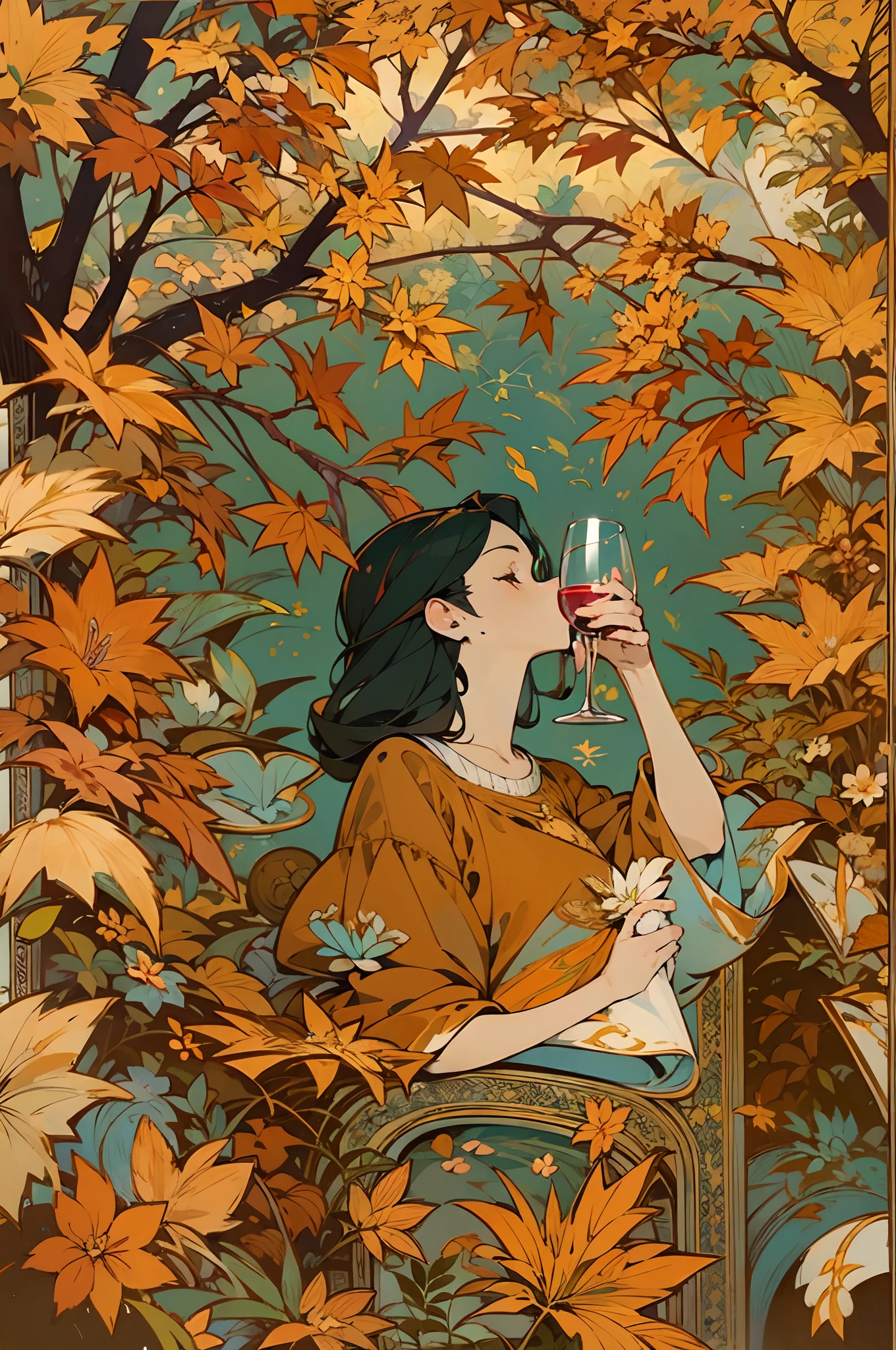 drinking wine