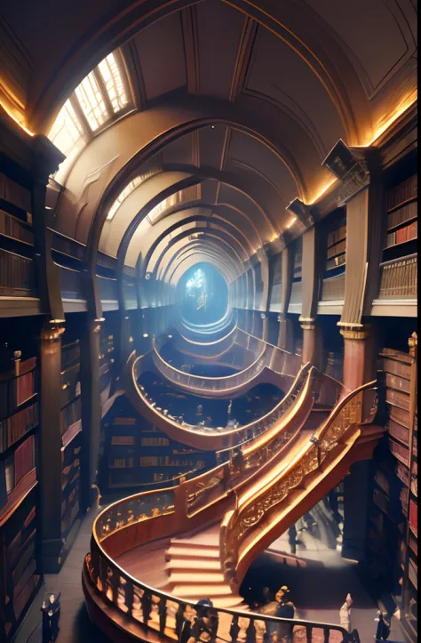 masterpiece, best quality
staring up infite climbing celestial library spiraling towards light, books, spirals, escher, dark sou...