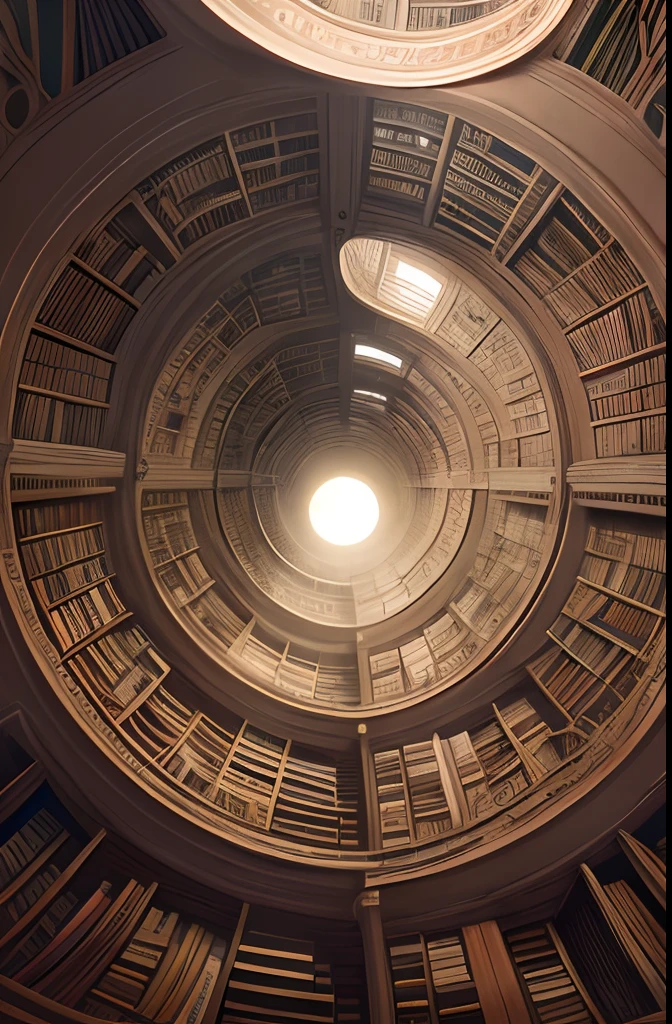 masterpiece, best quality
staring up infite climbing celestial library spiraling towards light, books, spirals, escher, dark souls, bloodborne fantastical, magical library, gradient, fantasy, trending artstation, fractals, ornate, matte painting --ar 1:3 --q 0.5