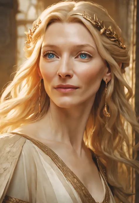 ((Cate Blanchett), (Galadriel)),  estilo modelshoot, Parece Keira Knightley, (extremamente detalhado CG unidade 8k papel de pare...