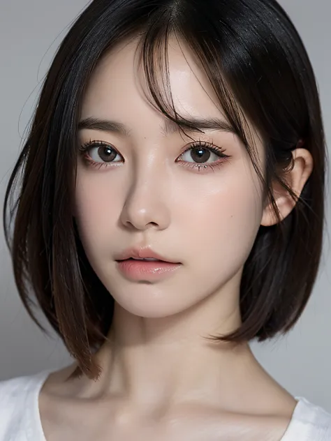 (masutepiece:1.3), (8K, Photorealistic, Raw photo, Best Quality: 1.4), (1girl in), Beautiful face, (Realistic face), (Black hair...