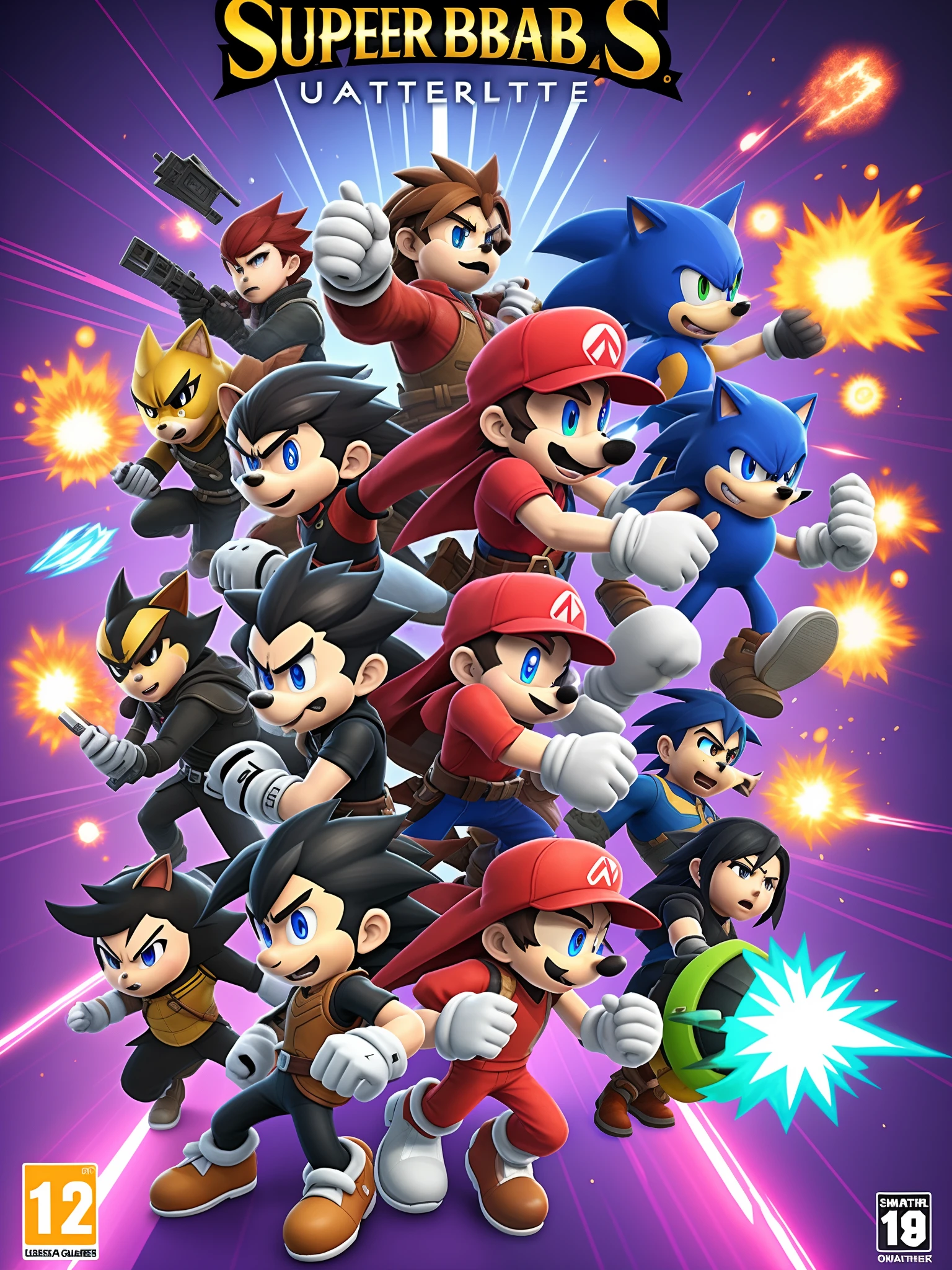 игра Super Smash Bros Us для Nintendo Wii - SeaArt AI