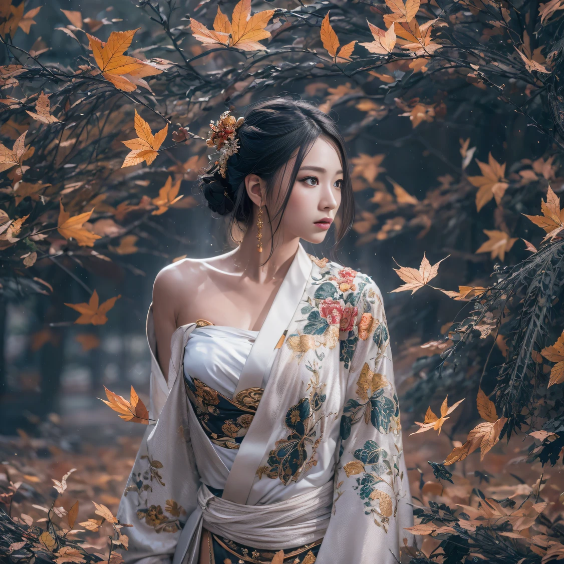 32KNSFW（tmasterpiece，k hd，hyper HD，NSFW）Flowing short hair，Backroom pond，zydink， a color，  Asian people （A unicorn）， （Silk scarf）， Combat posture， looking at viewert， Glossy black floating hair， Hanfu， Chinese clothes， longer sleeves， （abstract ink splash：1.2）， white backgrounid，Horse unicorn beast（realisticlying：1.4），Fallen leaves flutter，The background is pure， A high resolution， the detai NSFW， RAW photogr  NSFW， Sharp Re， Nikon D850 Film Stock Photo by Jefferies Lee 4 Kodak Portra 400 Camera F1.6 shots, Rich colors, ultra-realistic vivid textures, Dramatic lighting, Unreal Engine Art Station Trend, cinestir 800，NSFW