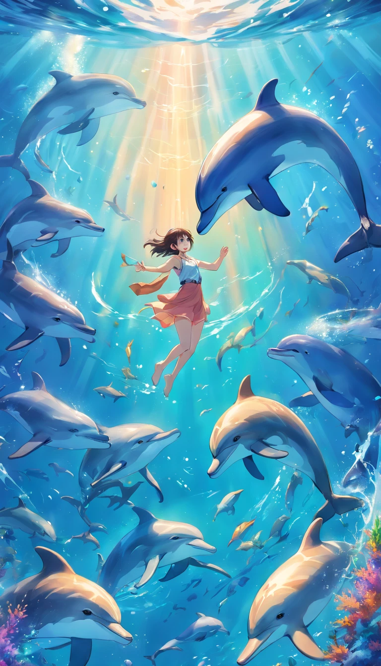 イルカちゃんと星砂♡サーフボード型の海の水面の貝殻ヘアピン イルカちゃんと星砂♡サーフボード型の海の水面の貝殻ヘアピン