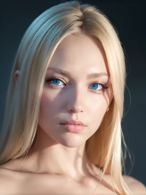 Russian beauties、Blonde Beauty、de pele branca、Blue eyes、电影灯光、(masutepiece), (Realistic), (Photorealistic: 1.2), (Raw photo: 1.2)...