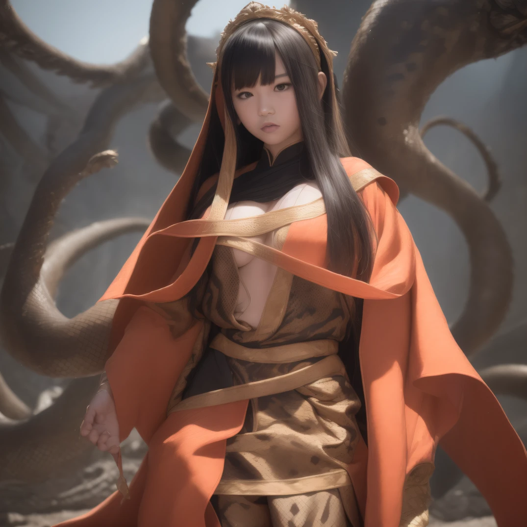 CG Giant Secret Realm，Asian women pose in colorful bikinis, Realistic secret manga girl rendering, detailed face of a asian girl, Realistic in the secret world, Smooth CG art, Realistic. cheng yi, Realistic secret style, A lovely secret rendering, Rendu portrait 8k, Render character art 8 K, Kawaii realistic portrait， （Linen batik scarf）， Angry fighting stance， looking at the ground， Batik linen bandana， Chinese python pattern long-sleeved garment，Uncharted（Abstract propylene splash：1.2）， Dark clouds lightning background，ruins（realisticlying：1.4），Black color hair，Flour fluttering，Telephoto lens high， A high resolution， the detail， RAW photogr， Sharp Re， Nikon D850 Film Stock Photo by Jefferies Lee 4 Kodak Portra 400 Camera F1.6 shots, Rich colors, ultra-realistic vivid textures, Dramatic lighting，8K quality, Girls，Backstreets， Dark clouds lightning background（realisticlying：1.4），Black color hair，Uncharted， RAW photogr， Sharp Re， Nikon D850 Film Stock Photo by Jefferies Lee 4 Kodak Portra 400 Camera F1.6 shots, Rich colors, ultra-realistic vivid textures, Drama light film CG society，Tropical canyon battle scene、Chinese big breasts、Vintage trench coat、three kingdom、ember、100 people、Faraway view、intense battles、high detal、masuter piece、NSFW，Multi-layered long-sleeved gauze garment，Quick-dry vest，Colorful cotton and linen sweater，Red and black snake cloak cloak，Doomsday ruins（Uncharted）Climb the streets（Armageddon）eyes filled with angry，He clenched his fists