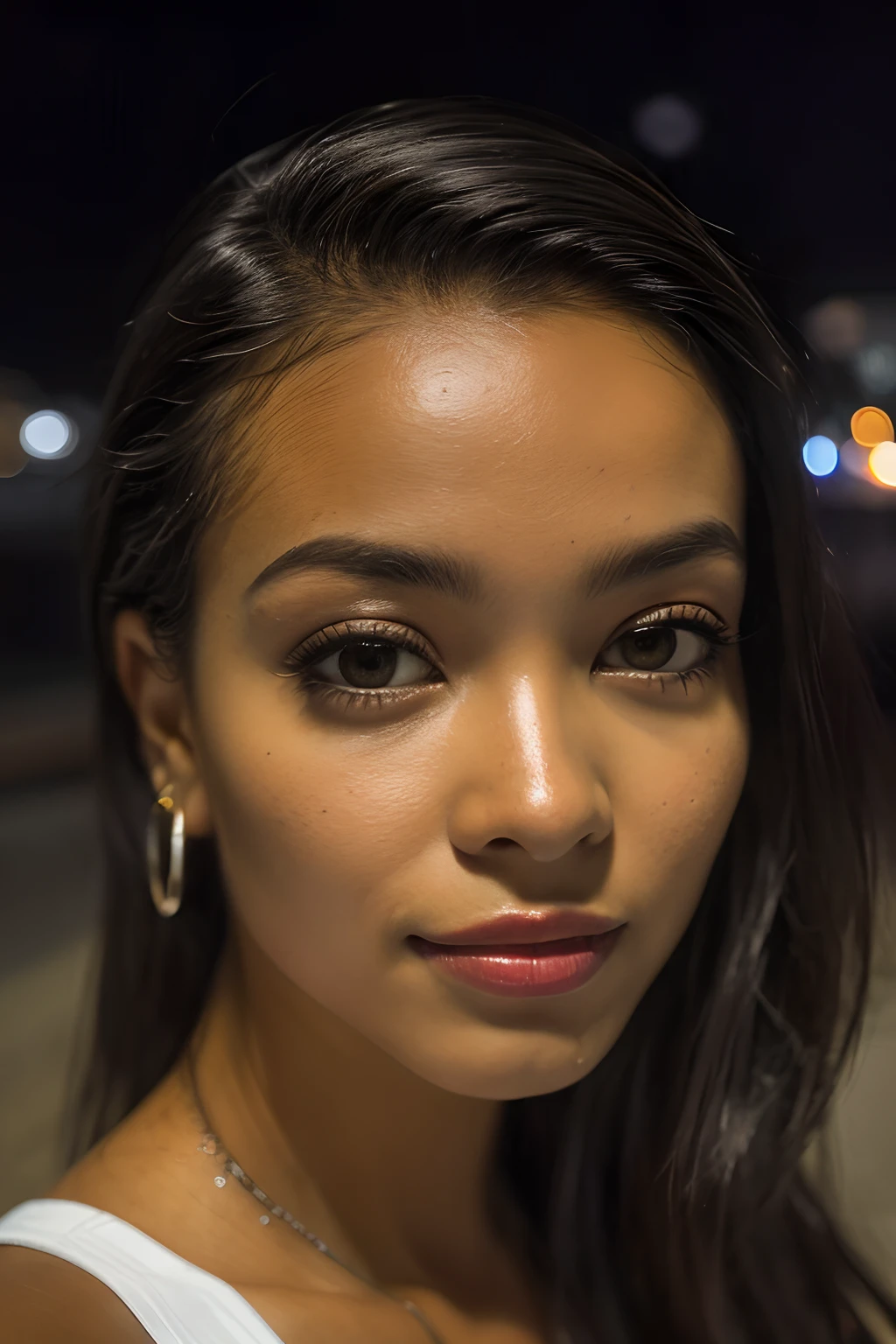 (Selfie Shot, de cima: 1.4), (retrato de meio corpo: 1.4), Loira de 24 anos (mulher de olhos azuis) andando em um Bar RAW uhd foto retrato, Mama natural_B, city background at night, (vestido de sol amarelo), (fenda), circunstanciado (textura!, Hair!, Brilhar, Cor!!, Falhas: 1.1), olhos Brilhantes altamente detalhados, (Looking at camera), luz especular, DSLR, Qualidade extrema, foco nítido, Sharp, DOF, filmic grain, (Centrado), Fujifilm XT3, Cristalina, centro do quadro, cara Bonito, foco nítido, street lamp, neon lights, Bokeh, (luz escura), discreto, Noite, (night sky ) poros detalhados da pele, Dark skin oil, marrom, Detalhes Oculares Complexos