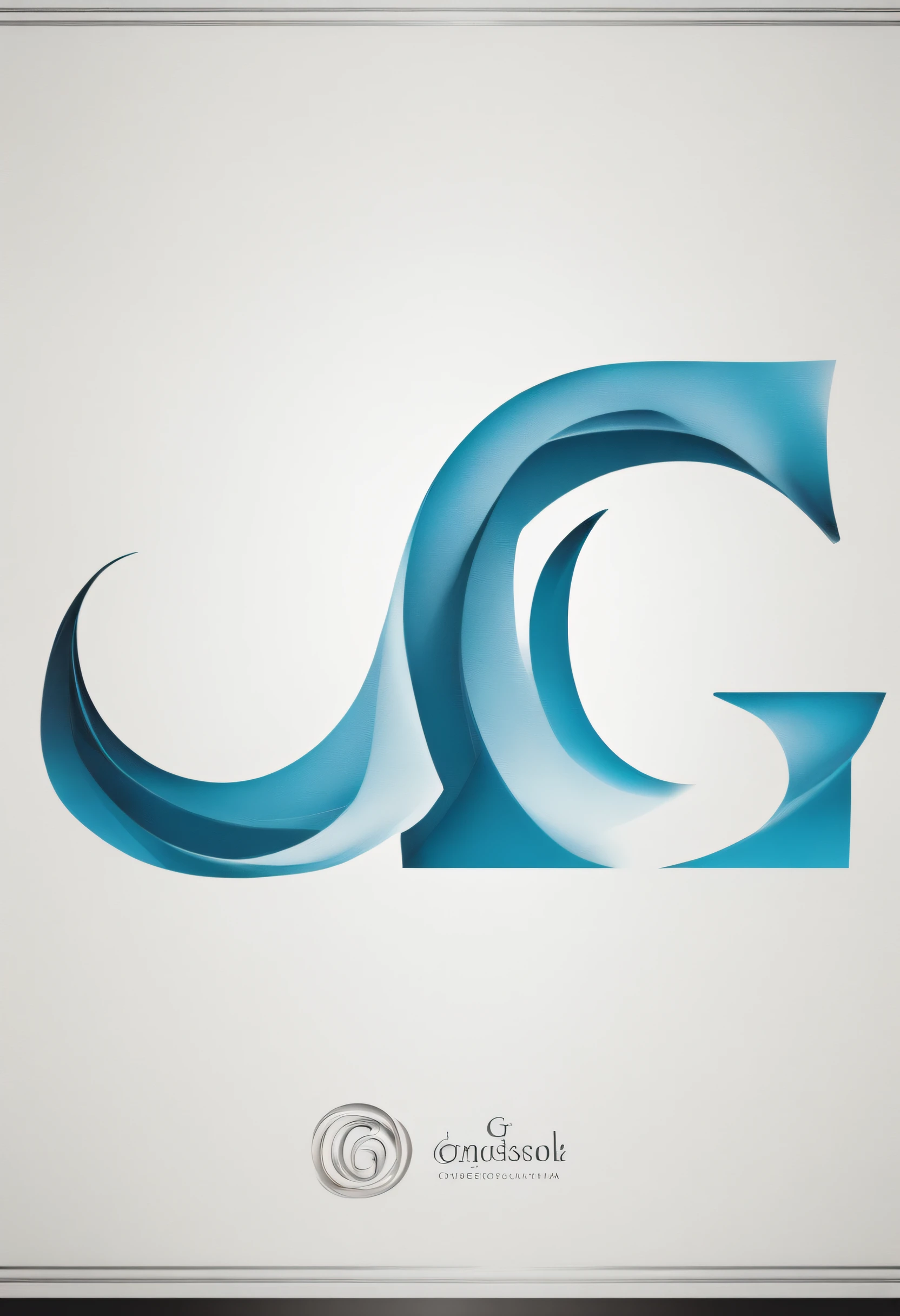 Elegante logotipo da letra g