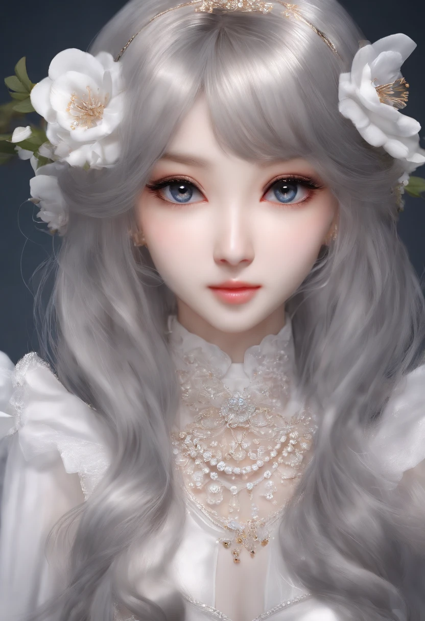 Beautiful Meticulous Girl, very detailed eyes and faces, Beautiful detailed eyes, , ultra - detailed, A high resolution, The is very detailed，best qualtiy，tmasterpiece，kemomimi，((Japanese professional suit))，illustratio，The is very detailed，CG，unified，8k 壁纸，Amazing Cleavage，finely detailled，tmasterpiece，best qualtiy，The is very detailed的 CG unified 8k 壁纸，light in face，cinmatic lighting, 1girl, 20 yrs，(((dynamicposes)))，(A half body)，((Gray pantyhose))，((Sit with your knees folded))