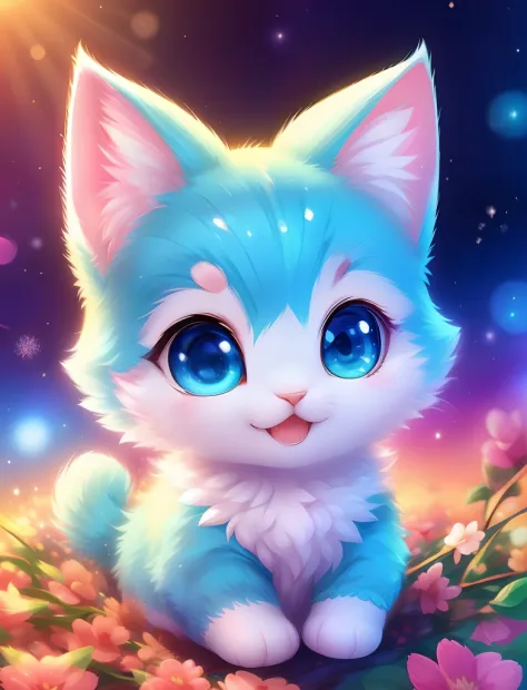 kawaii girl、Cute white cat、 adolable， Logo Design， comic strip， Movie Light Effects， 3D vector art， Cute and quirky， Fantasyart， Bokeh， handdraw， digitial painting， gentle illumination， 4K resolution， photoreal render， High level of detail clean，  photo-re...