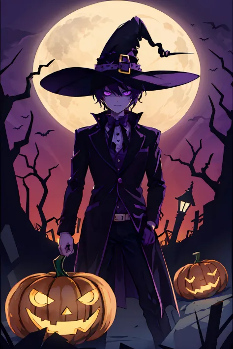 halloween
jack-o'-lantern
purple_theme
silhouette
solo
rating:safe