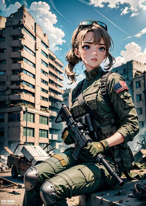 female soldier - SeaArt AI