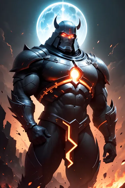 six 8k images of darkseid as a Physique: Darkseid is depicted as a towering and imposing figure. He has a massive, heavily muscled humanoid physique, which highlights his physical strength and power. His stature and presence are meant to inspire fear and a...
