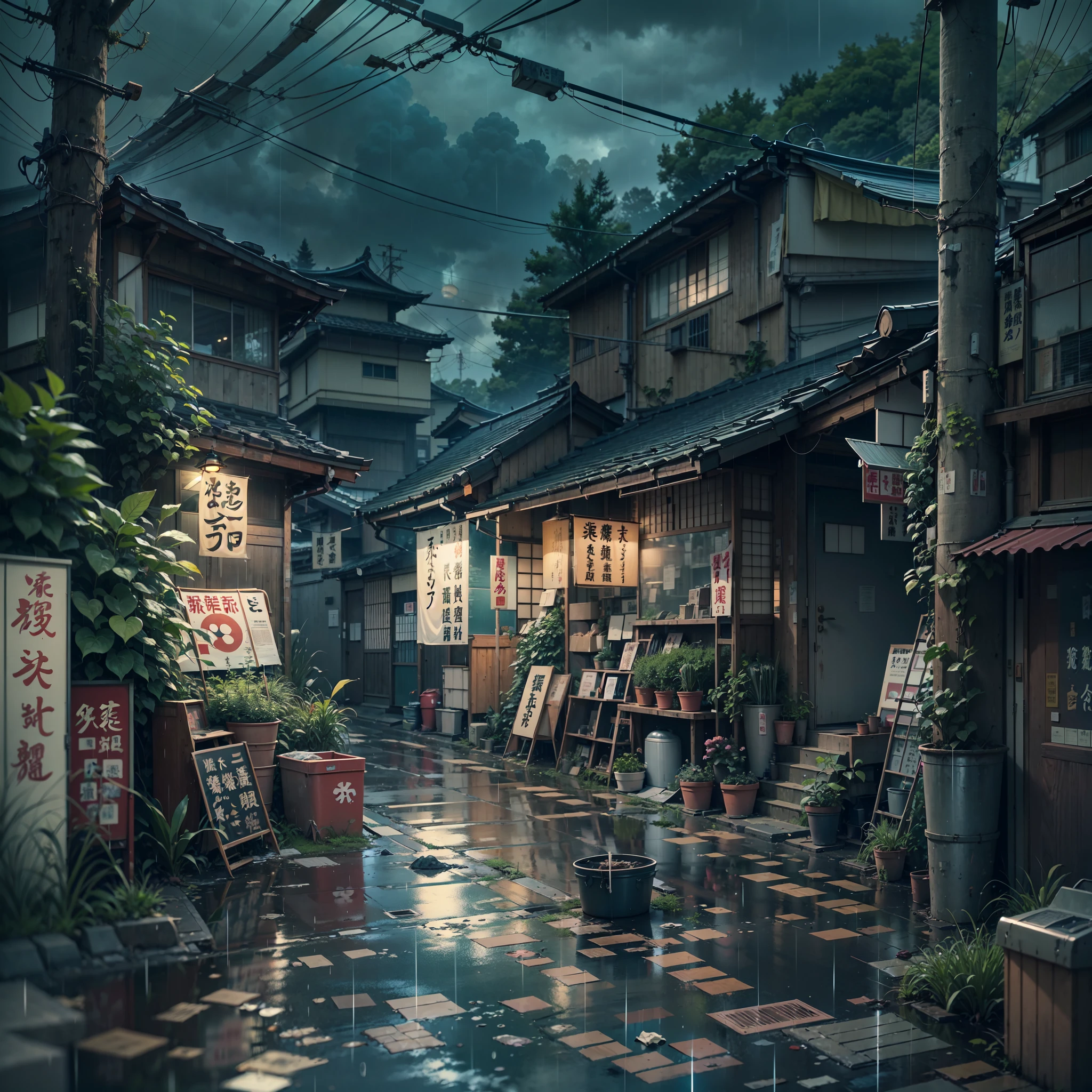 Wallpaper : anime, shadow, alleyway, stores, sunset 1360x768 - Pengubu -  1381975 - HD Wallpapers - WallHere