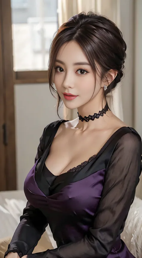 (Best Quality,4K,8K,hight resolution,masutepiece:1.2),Ultra-detailed,(Realistic,Photorealistic,Photorealsitic:1.37),Beautiful expressive eyes,long eyelashes,Beautiful detailed lips,Detailed hair and face,Friendly smile,Clean and perfect skin,(Very large br...