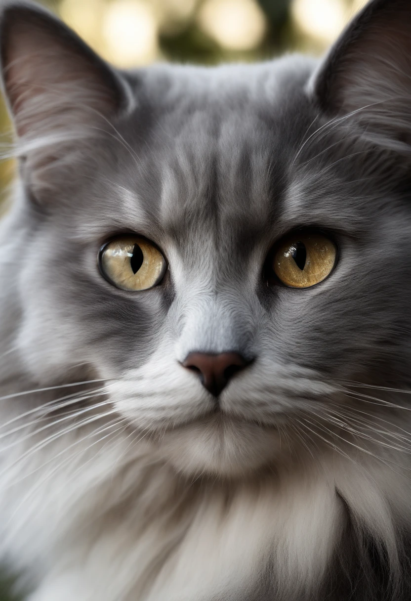 "(best quality,highres,ultra-detailed,realistic:1.2),fluffy gray cat head,cute,soft fur,beautiful detailed eyes and nose,adorable expression,whiskers,piercing eyes,majestic,serene,playful,detailed fur texture,subtle lighting,masterpiece:1.1,vivid colors"