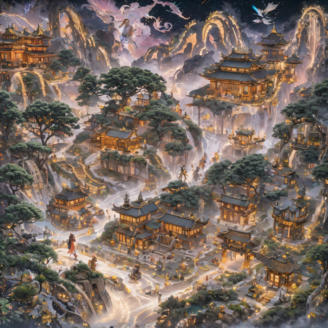 Fly into the fairy realm, Chance encounter with Liu Hanshu, He saw in him his former self, It was decided to take him as an apprentice, Teach him how to protect himself, But because of the Tibetan star map, He established relationships with the Liu family and the Jade Sword Sect, It opens with the death of Liu Hanshu, Qin Yu embarked on the road of confrontation with a strong enemy, Working hard, Make yourself stronger, Stick to your own core path of justice, I also want to protect the people I care about, The three brothers took off, And embarked on a long journey to find a good brother, Qin Yu, Where are Xiao Hei and Hou Fei（canyons）Climb the streets（Doomsday Stream）eyes filled with angry，He clenched his fists，Rush up，Deliver a fatal blow to your opponent，full bodyesbian，Full Body Male Mage 32K（Masterpiece Canyon Ultra HD）Long flowing black hair，Campsite size，zydink， The wounded lined up in the streets（canyons）Climb the streets， The scene of the explosion（canyons）， （Linen batik scarf）， Angry fighting stance， looking at the ground， Batik linen bandana， Chinese python pattern long-sleeved garment， canyons（Abstract propylene splash：1.2）， Dark clouds lightning background，Flour flies（realisticlying：1.4），Black color hair，Flour fluttering，rainbow background， A high resolution， the detail， RAW photogr， Sharp Re， Nikon D850 Film Stock Photo by Jefferies Lee 4 Kodak Portra 400 Camera F1.6 shots, Rich colors, ultra-realistic vivid textures, Dramatic lighting, Unreal Engine Art Station Trend, cinestir 800，Flowing black hair,（（（Jungle Canyon）））The wounded lined up in the streets（vale）Climb the streets，Movie master real-time image quality