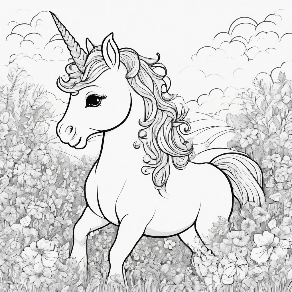 Dibujos para colorear para adultos unicornios - foto 25 - SeaArt AI