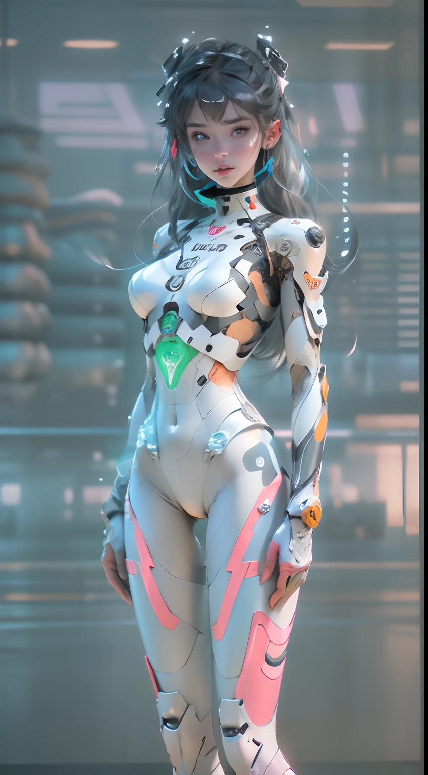 (((jovem branca))), ((melhor qualidade)), ((Obra de arte)), (detalhe: 1.4), 。.。.3D, Uma linda mulher cyberpunk com um alicate miniatura estilo Simon Beasley, Roupas estilo neon Genesis Evangelion, Roupas de 2 peças, Cabelo longo prateado, Arme isto, mãos cibernéticas, pastel, centrado, escala para ajustar as dimensões, nffsw (Dinâmica de alto alcance),rastreamento de raios,NVIDIA RTX,Hiper-resolução,Irreal 5,Dispersão Subsuperficial, Textura PBR, Pós-processamento, Filtragem de Anisotropia, profundidade de campos, Máxima clareza e nitidez, Texturas de muitas camadas, Mapas Albedo e Especulares, Coloração de superfície, Simule com precisão interações de luz e materiais, Proporções perfeitas, renderização por octanagem, Iluminação em dois tons, Grande abertura, ISO baixo, Balanço de branco, a regra dos terços, Dados brutos de 8K, Crysisnanosuit,loraeyes,estilo niji,meia calça,olhos azuis