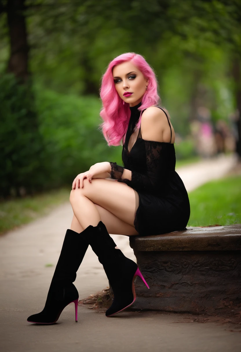 Pink Hair Dress