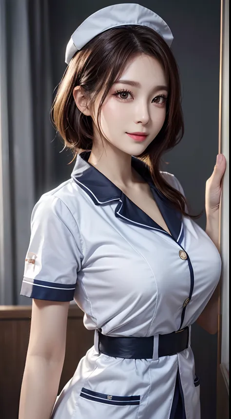 nurse uniform,hospital, latex nurse suit,nurses,busty - SeaArt AI