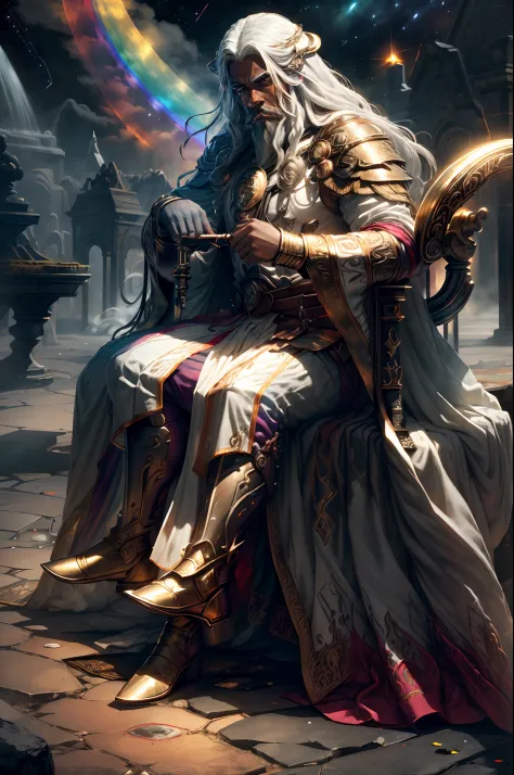 God Heimdall is the god who guards the rainbow Bifrost, the god has white skin and owns the horn Gjallarhorn,