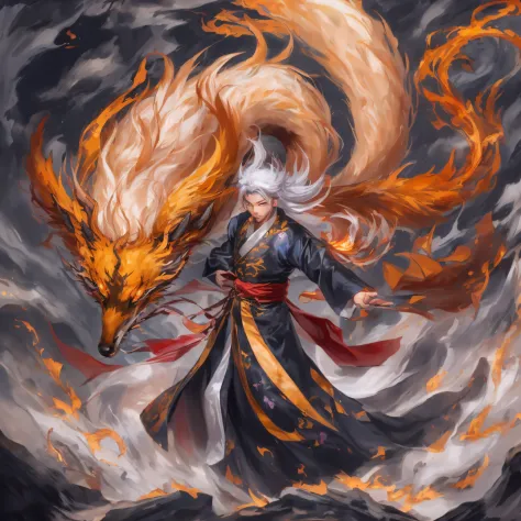 Nine-tailed fox 32K，Phoenix Immortal Demon Realm, Chance encounter with Liu Hanshu, He saw in him his former self, It was decide...