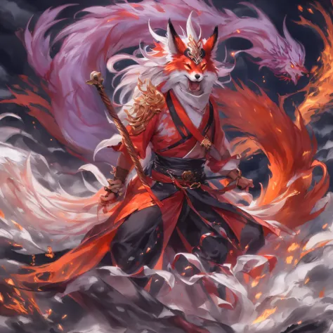 Nine-tailed fox 32K，Phoenix Immortal Demon Realm, Chance encounter with Liu Hanshu, He saw in him his former self, It was decide...