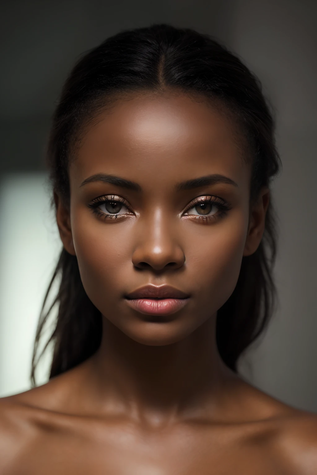 ((傑作)), 最好的品質, 真實的, 照片拍攝, 现实主义, , 看法, 发光的, 鲜艳的色彩, 
錯覺, 大气场景, 傑作, 最好的品質, (美麗細緻的臉, 详细皮肤纹理, 超精细的身体:1.1),
(一個非洲女孩,原生烏木 (帕梅拉·安德森 : 1.6), 漂亮的臉, 肖像 de 面容特写),
photo 真實的ist,惊险, 小扁豆, 专业摄影, 物镜70mm, 爱的细节, 高品質, 
Un真實的 Engine 5, 壁紙, 多彩的, 藝術, (高動態範圍:1.5), 超詳細, (藝術站:1.5), 電影般的, 暖灯, 
戲劇性的光, 色彩豐富, (背景裡面黑暗, 憂鬱的, 私人學習:1.3) , 丟, 尼康D850, 电影摄影, 柯达端口 400, 相機 f1.6個鏡頭, 
色彩豐富, hyper 真實的istic, 質感逼真, (戲劇性的光ing), 電影蒸餾器 800