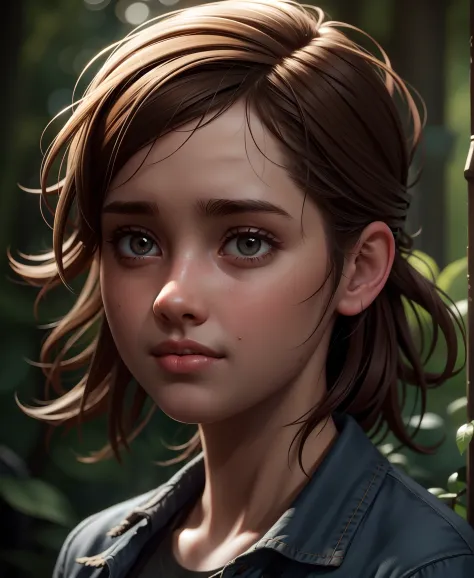 (the last of us:0.9), (ellie:0.9), natural hair, realistic portrait, 4k, supreme detail, highly detailed, artstation, smooth, sh...