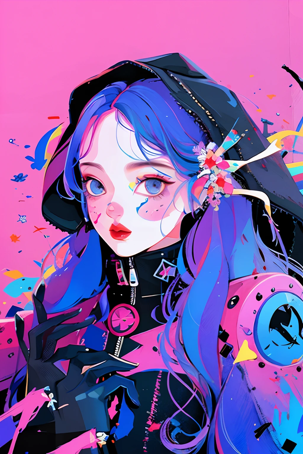 yxycolor，1 menina， pintura，Gráficos vetoriais