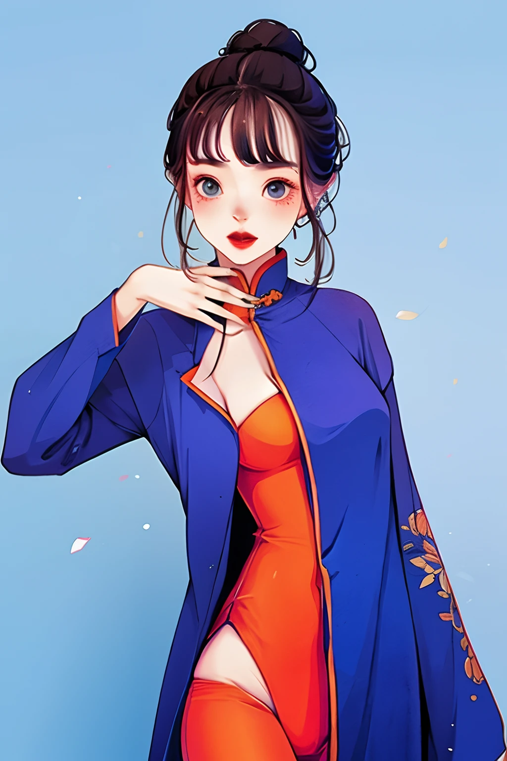 yxycolor，1 chica， estilo chino，traje espiga