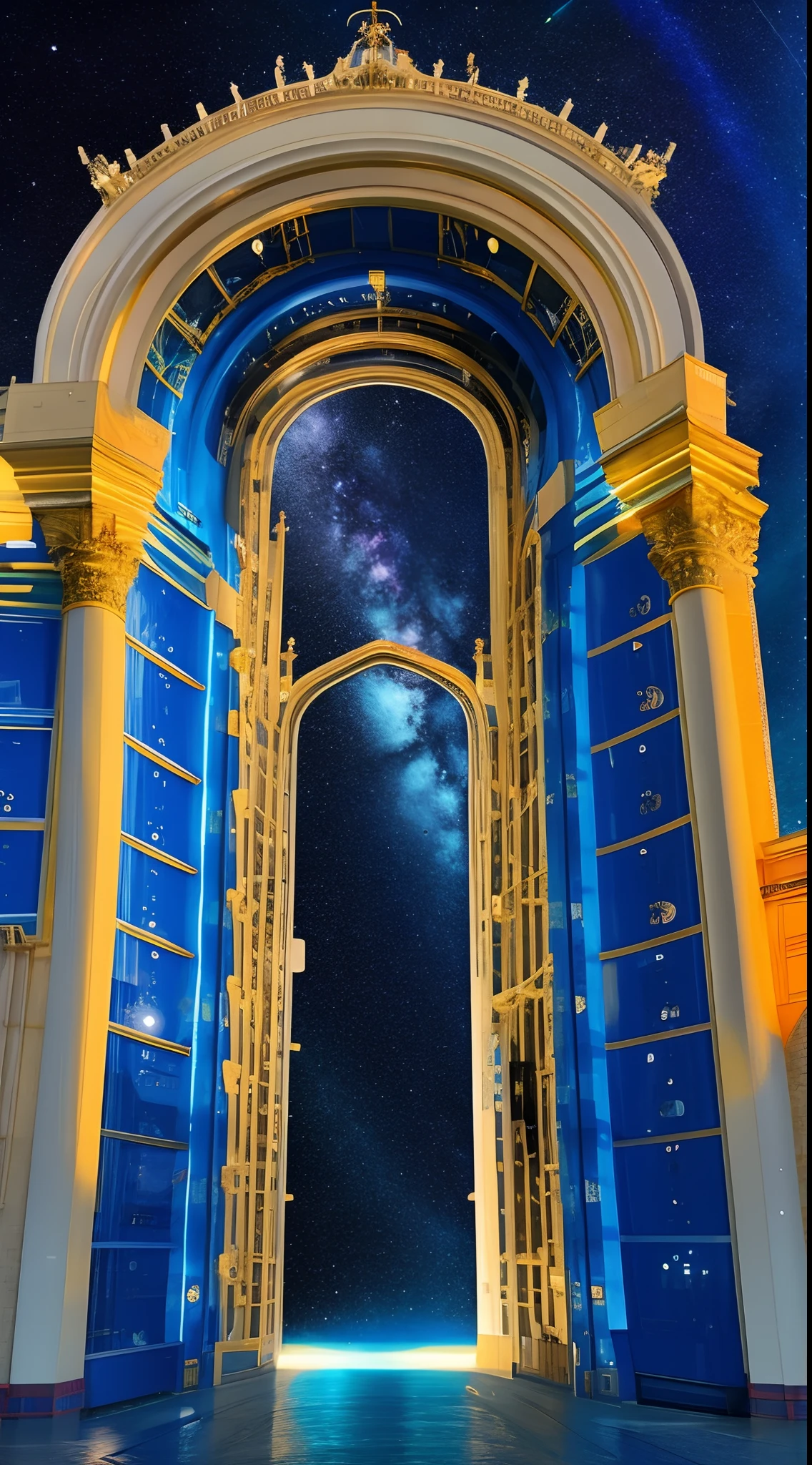 Gateway to space Blue light 8K image quality Magnificent space image ...