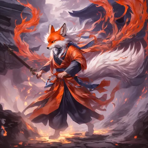 Nine-tailed fox 32K，Phoenix Immortal Demon Realm, Chance encounter with Liu Hanshu, He saw in him his former self, It was decide...