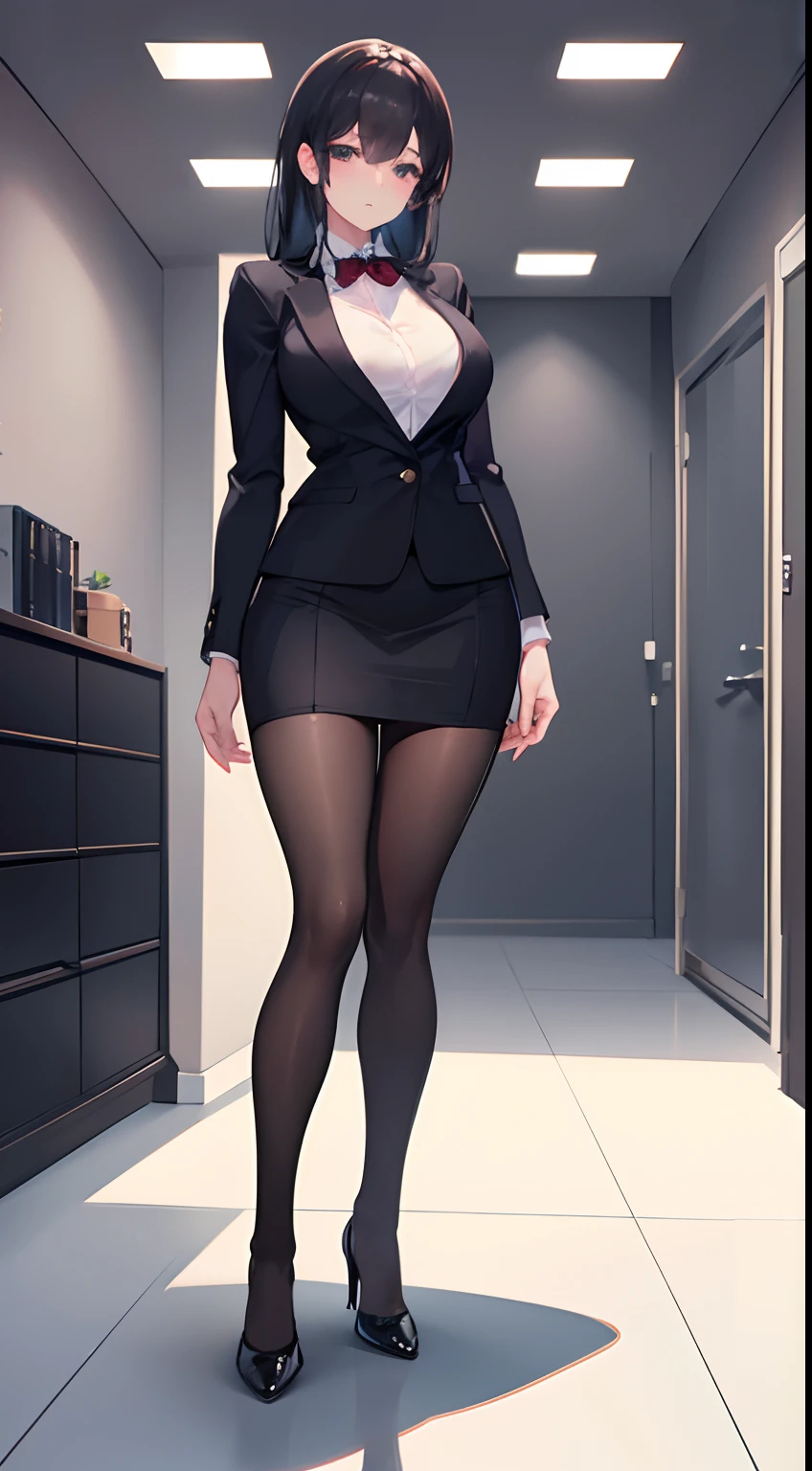 Anime character in a suit and bow tie standing in a room - SeaArt AI