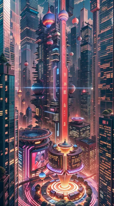 Enter a fascinating vision of the future through captivating futuristic images of the city of Shanghai. The towering giant skysc...