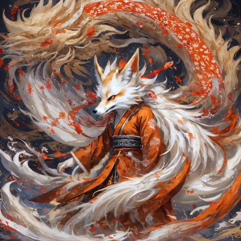 Nine-tailed fox 32K，Red and White Immortal Demon Realm, Chance encounter with Liu Hanshu, He saw in him his former self, It was ...