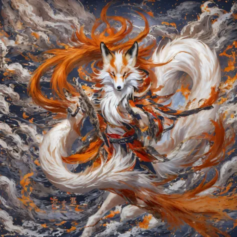 Nine-tailed fox 32K，Red and White Immortal Demon Realm, Chance encounter with Liu Hanshu, He saw in him his former self, It was ...