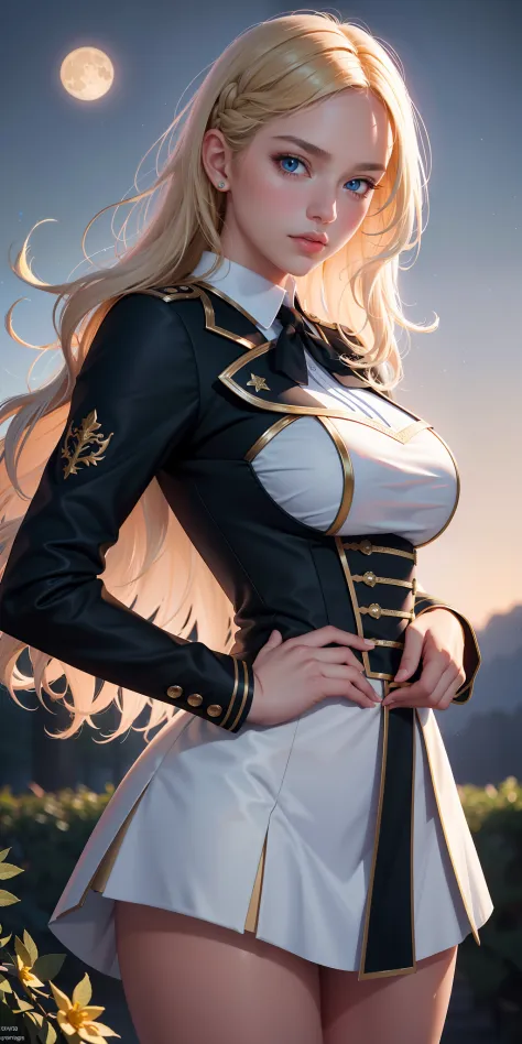 realistic, 1girl, Accent lighting, brightness, masterpiece, best quality, 1girl, long blonde wavy hair, blue eyes, equestrian uniform, (masterpiece:1.4), best quality, ((realistic)), high quality, ultra detailed, (illustration:1.05), (beautiful:1.05), (bea...
