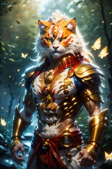 nebur belmont,masterpiece, (ultra detailed), (animal anthropomorphism), pirate and steampunk theme, cat, handsome, en pose de lu...