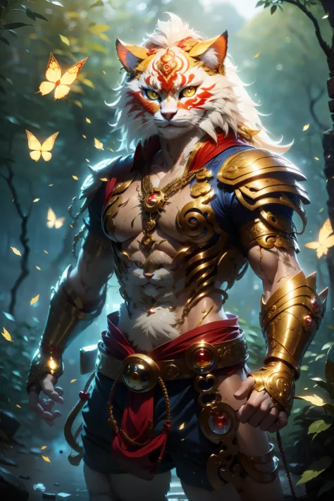 nebur belmont,masterpiece, (ultra detailed), (animal anthropomorphism), pirate and steampunk theme, cat, handsome, en pose de lu...