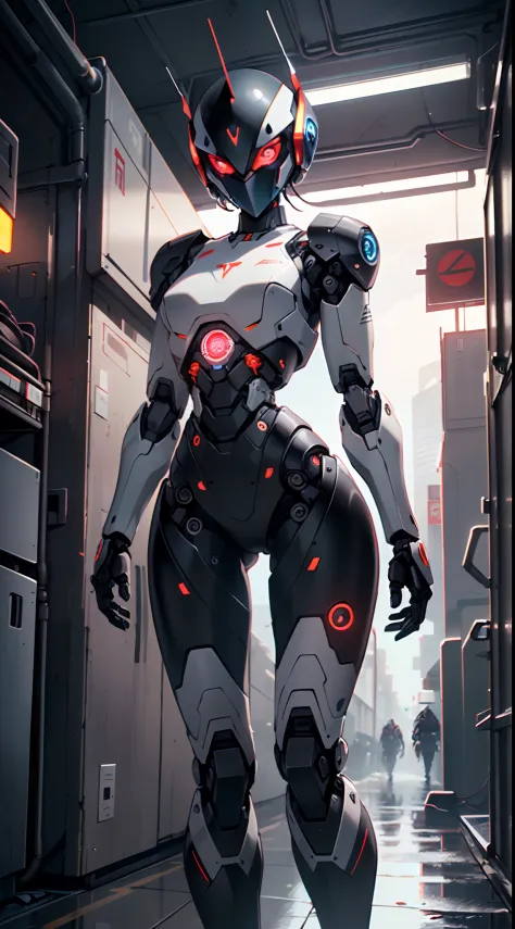 AI Art: 4 Armed Cyberpunk Solo by @Glass
