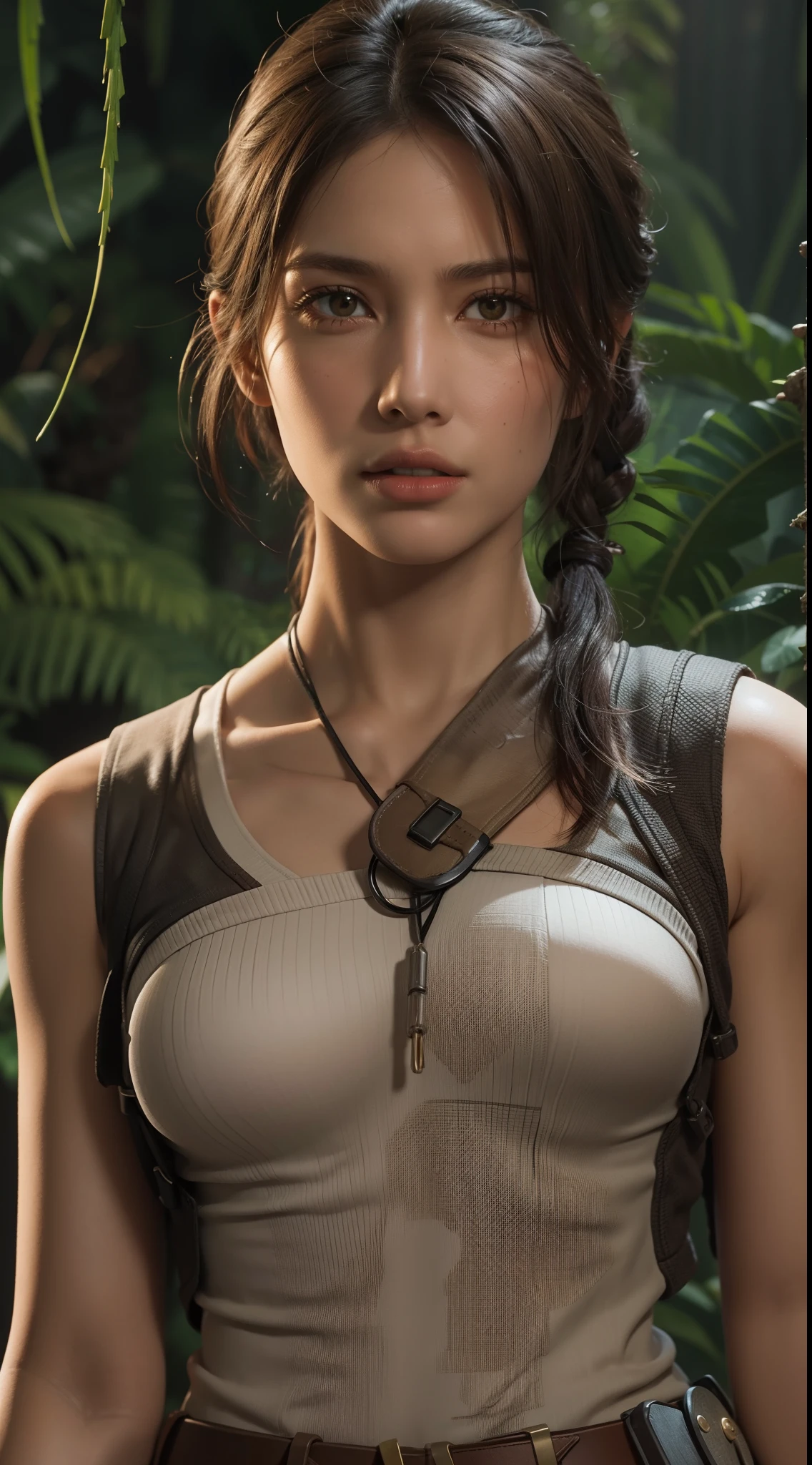 Visualize An Incredibly Lifelike Representation Of Lara Croft The Iconic Adventurer From The 