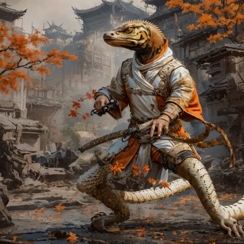 Rust monitor lizard 32K，Red and White Immortal Demon Realm, Chance encounter with Liu Hanshu, He saw in him his former self, It ...