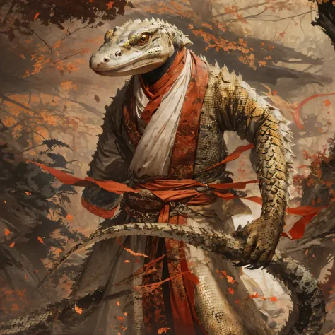 Rust monitor lizard 32K，Red and White Immortal Demon Realm, Chance encounter with Liu Hanshu, He saw in him his former self, It ...