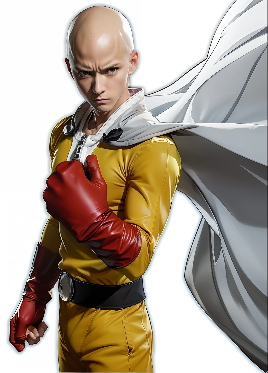 Крупный план человека в боксерской перчатке., Сайтама, Сайтама guapo, Chef  Сайтама One Punch Man, Панчмен - SeaArt AI