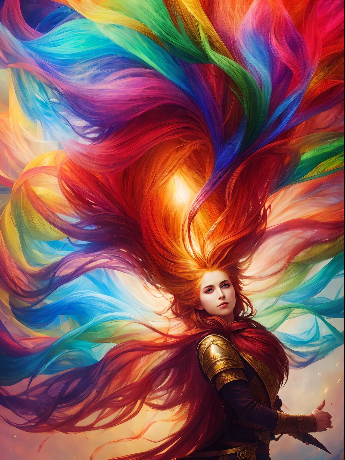 (masterpiece, best quality, absurdres, create an epic artwork of a hot hair balloon made out of blood, ((fantasy art)), colorful, volumetric lighting