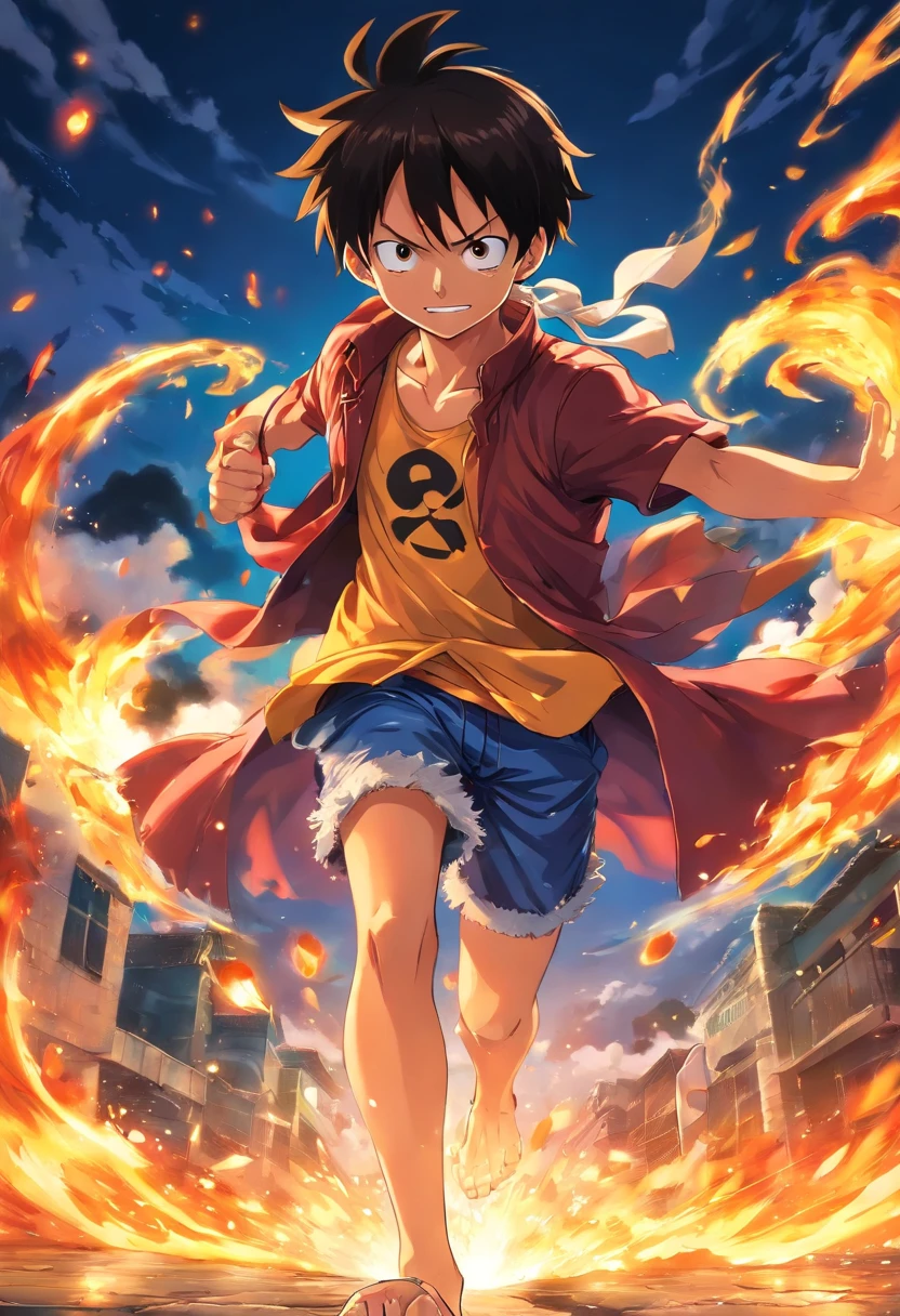 Make exciting posters with Luffy 