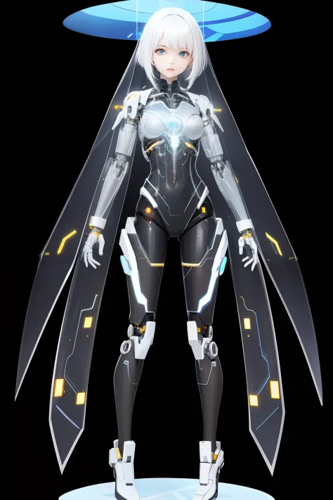 (transparent Cyborg),1girl,fix,fullbody